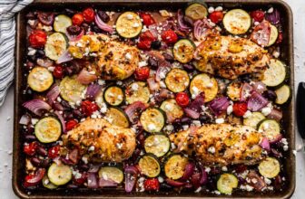 Sheet Pan Greek Hen and Veggies
