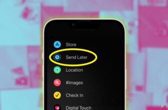 schedule a message on iPhone