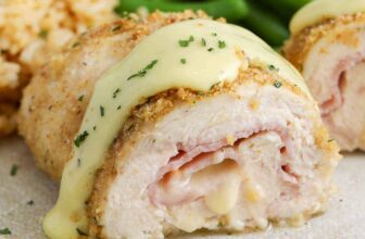 Oven Baked Hen Cordon Bleu
