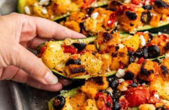 Mediterranean Stuffed Zucchini