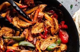 Scorching Skillet Rooster Fajitas