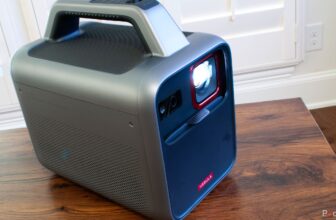 The Nebula Mars 3 projector is nice for film night time