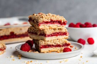 Raspberry Streusel Dessert Bars – The Keep At Residence Chef