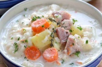 Ham and Potato Soup {Simple Gradual Cooker Recipe}