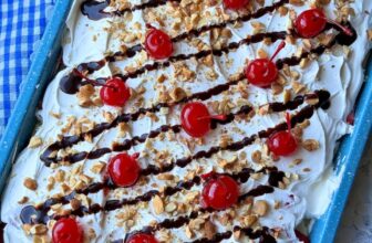 BANANA SPLIT CAKE – The Southern Girl Cooks